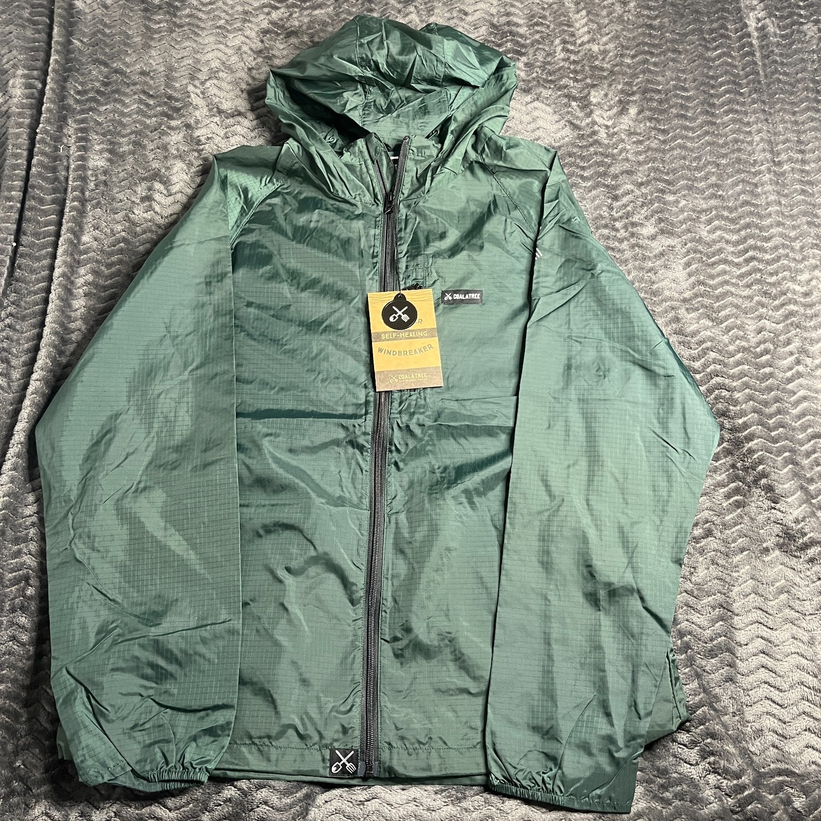 Coalatree Men's Whistler Windbreaker Nylon Jacket Dark Green Size Xl Nwt — image 2 of 7